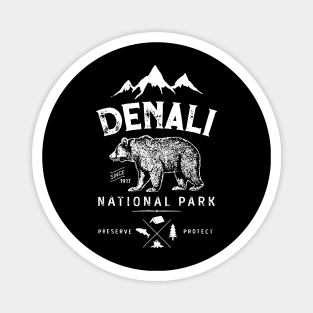 Denali National Park and Preserve Shirt US Alaska Vintage Magnet